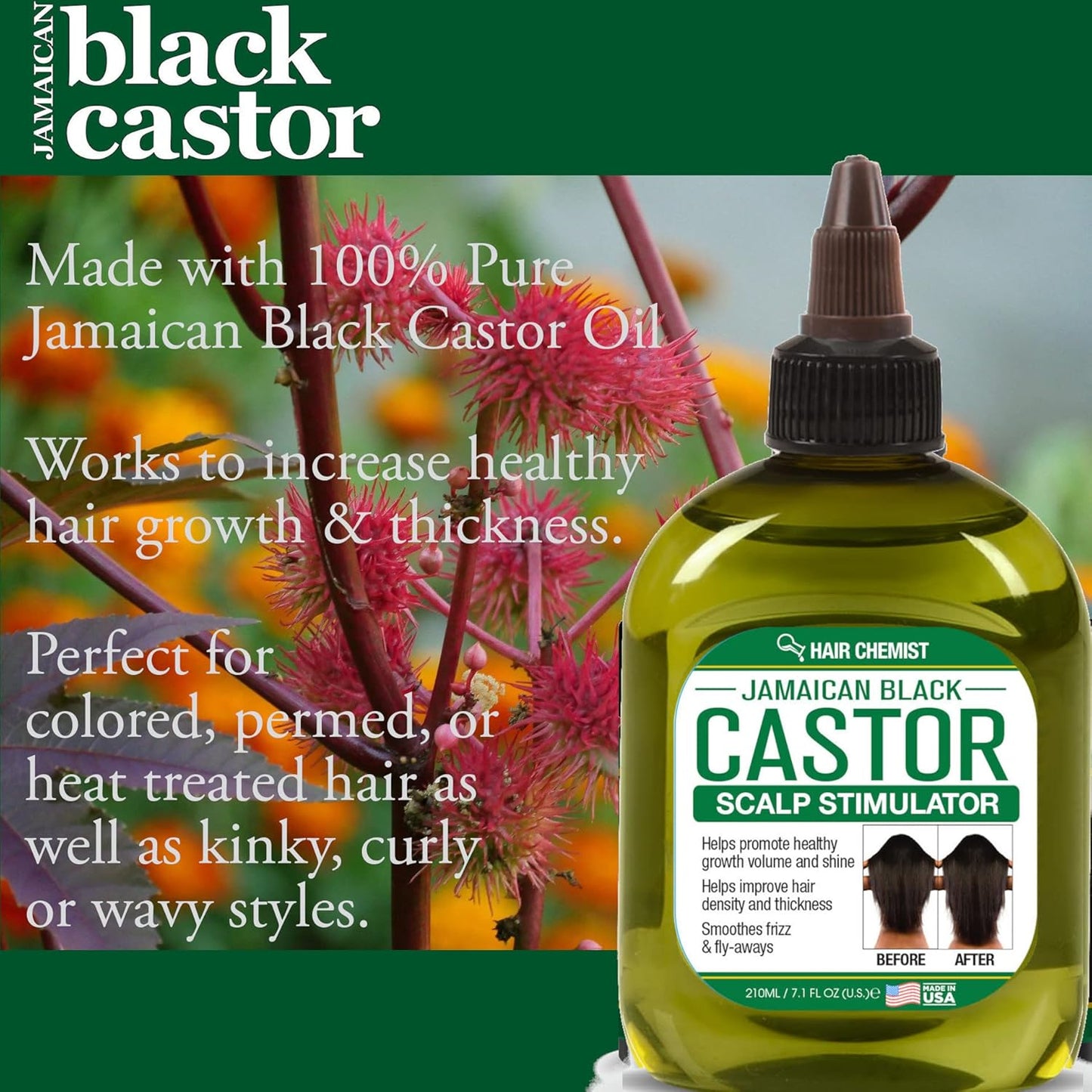 Hair Chemist Jamaican Black Castor Oil Scalp Stimulator 7.1 oz